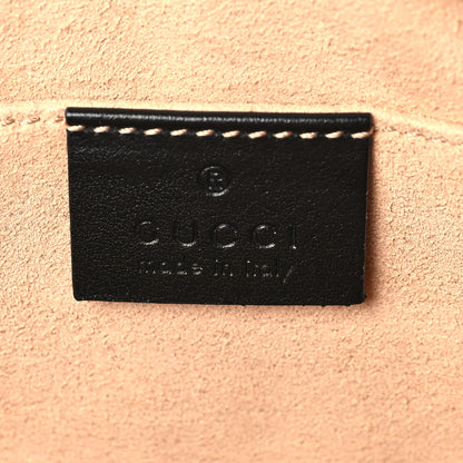 Gucci Calfskin Matelasse Small GG Marmont Chain Shoulder Bag Black 6 of 7