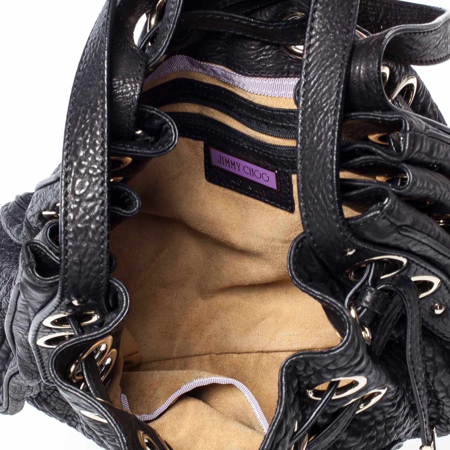 Jimmy Choo Leather Ramona Bag Black 35150 – FASHIONPHILE