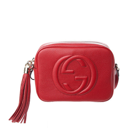 Gucci Pebbled Calfskin Small Soho Disco Bag Tabasco Red 1 of 7