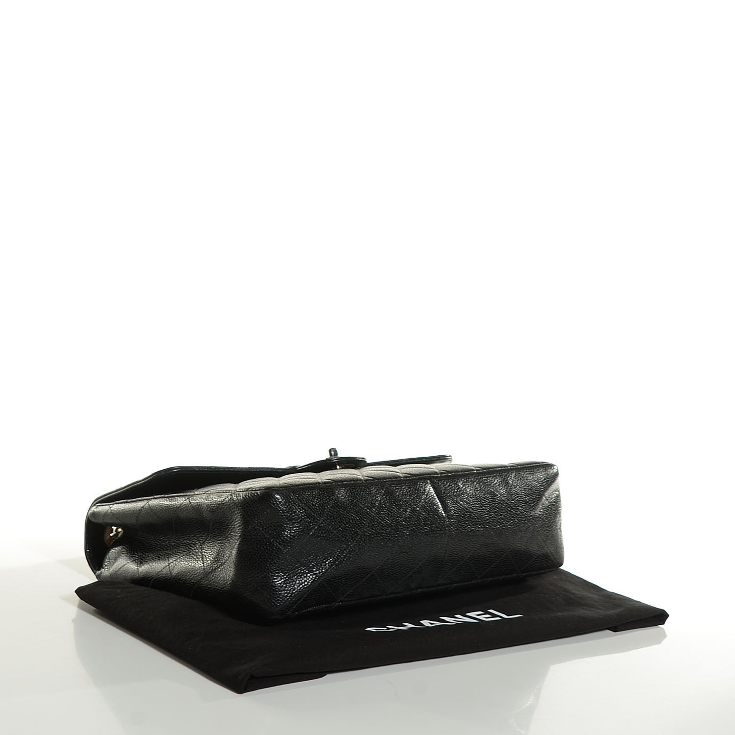 Chanel Caviar Quilted Jumbo Single Flap Black 4 of 8