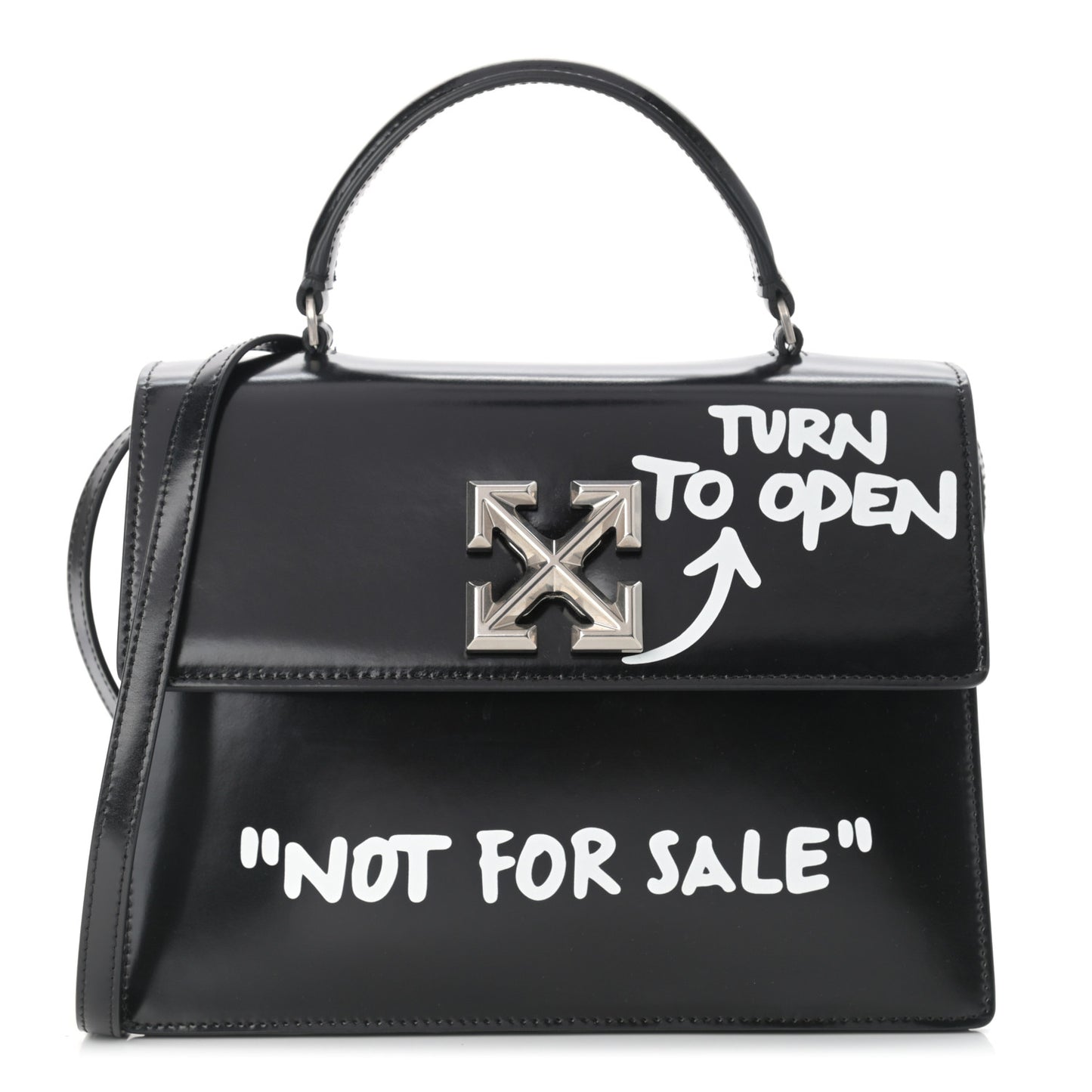 Calfskin Jitney 2.8 Not For Sale Shoulder Bag Black