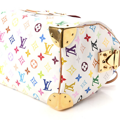 Louis Vuitton Monogram Multicolor Speedy 30 White 7 of 9