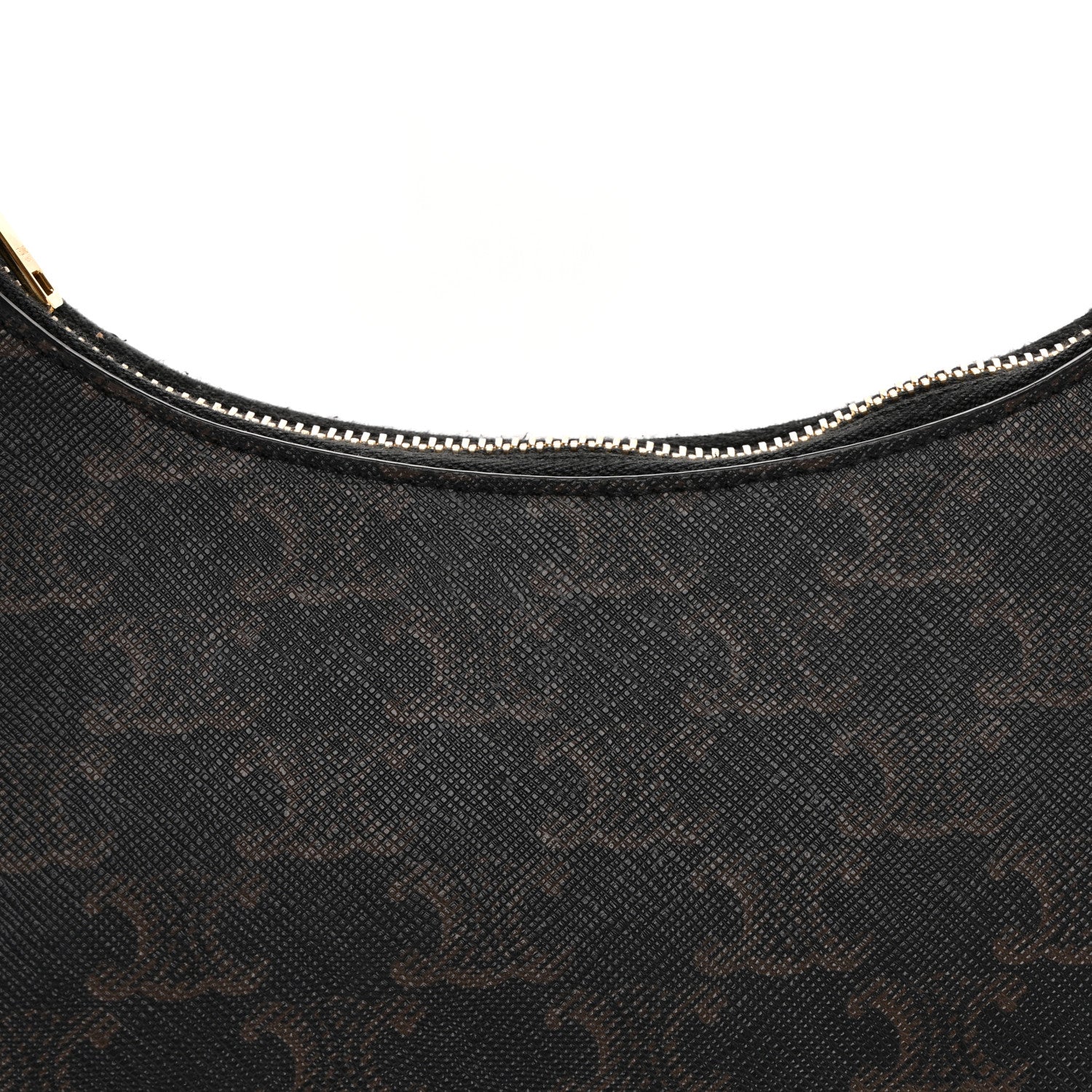 Celine Triomphe Canvas Calfskin Ava Shoulder Bag Tan 7 of 10