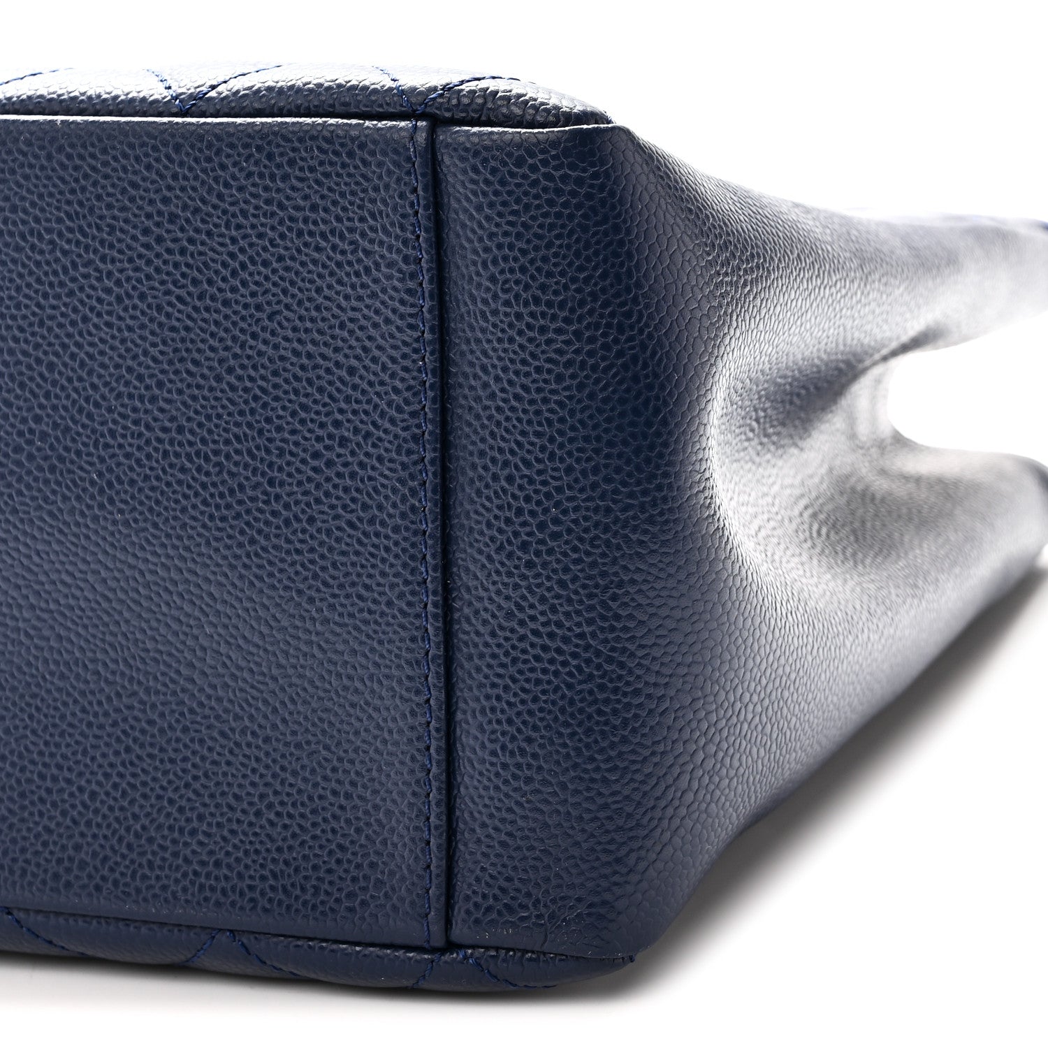 Chanel Caviar Quilted Grand Shopping Tote GST Dark Navy Blue 10 of 10