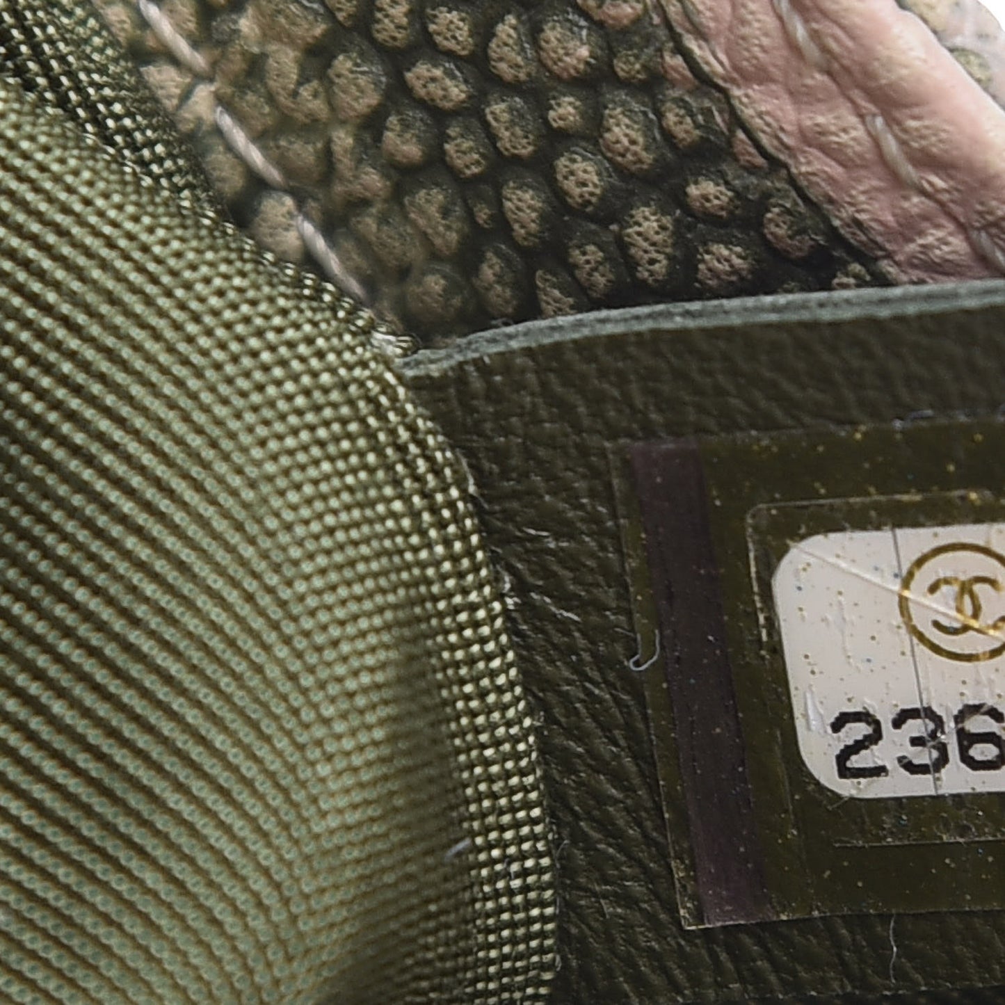 Caviar Quilted Small Cuba Cruise Boy Flap Khaki