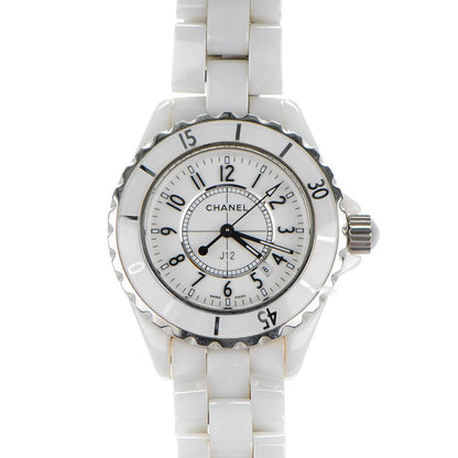 Chanel Stainless Steel Ceramic 33mm J12 Quartz Watch White 1 of 6