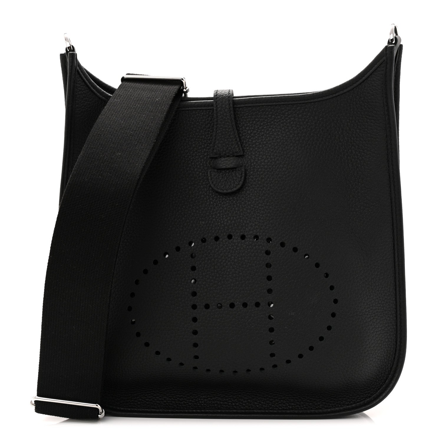 Hermes Taurillon Clemence Evelyne III PM Black 1 of 11
