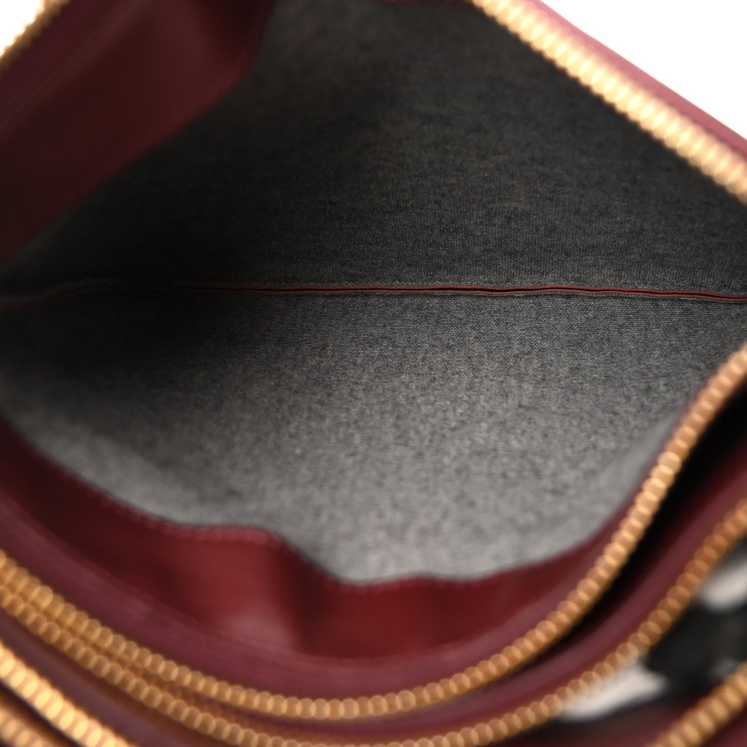 Celine Lambskin Large Trio Crossbody Bag Burgundy 5 of 11