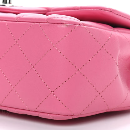 Chanel Lambskin Quilted Mini Rectangular Flap Pink 8 of 9