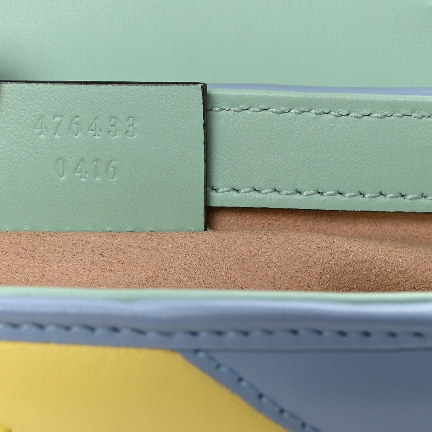 Gucci Calfskin Matelasse Diagonal Super Mini GG Marmont Shoulder Bag Multicolor Pastel 7 of 10