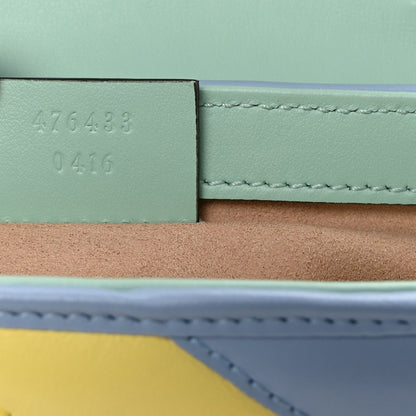 Gucci Calfskin Matelasse Diagonal Super Mini GG Marmont Shoulder Bag Multicolor Pastel 7 of 10
