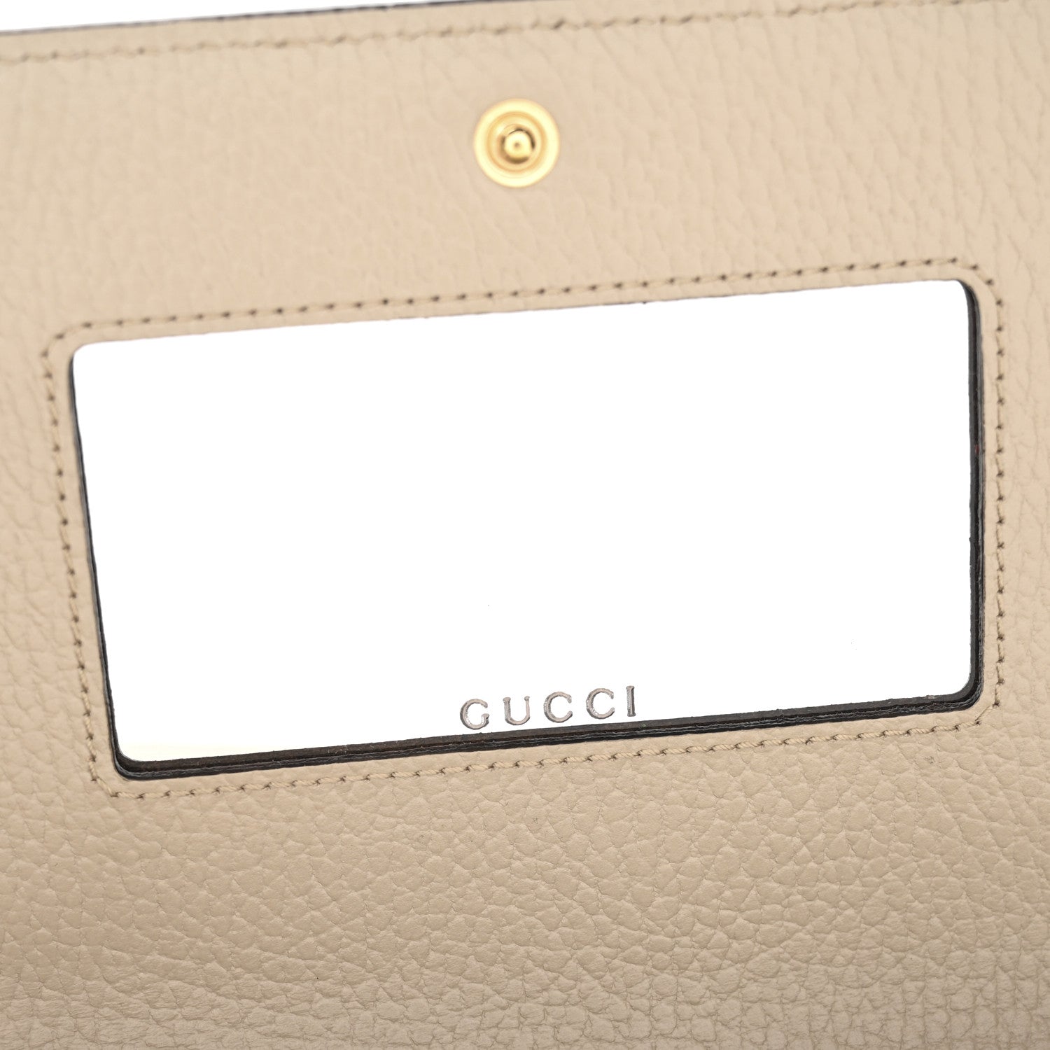 Gucci Dollar Calfskin GG Supreme Monogram Mini GG Marmont Chain Wallet Beige White 10 of 11