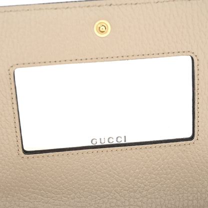 Gucci Dollar Calfskin GG Supreme Monogram Mini GG Marmont Chain Wallet Beige White 10 of 11