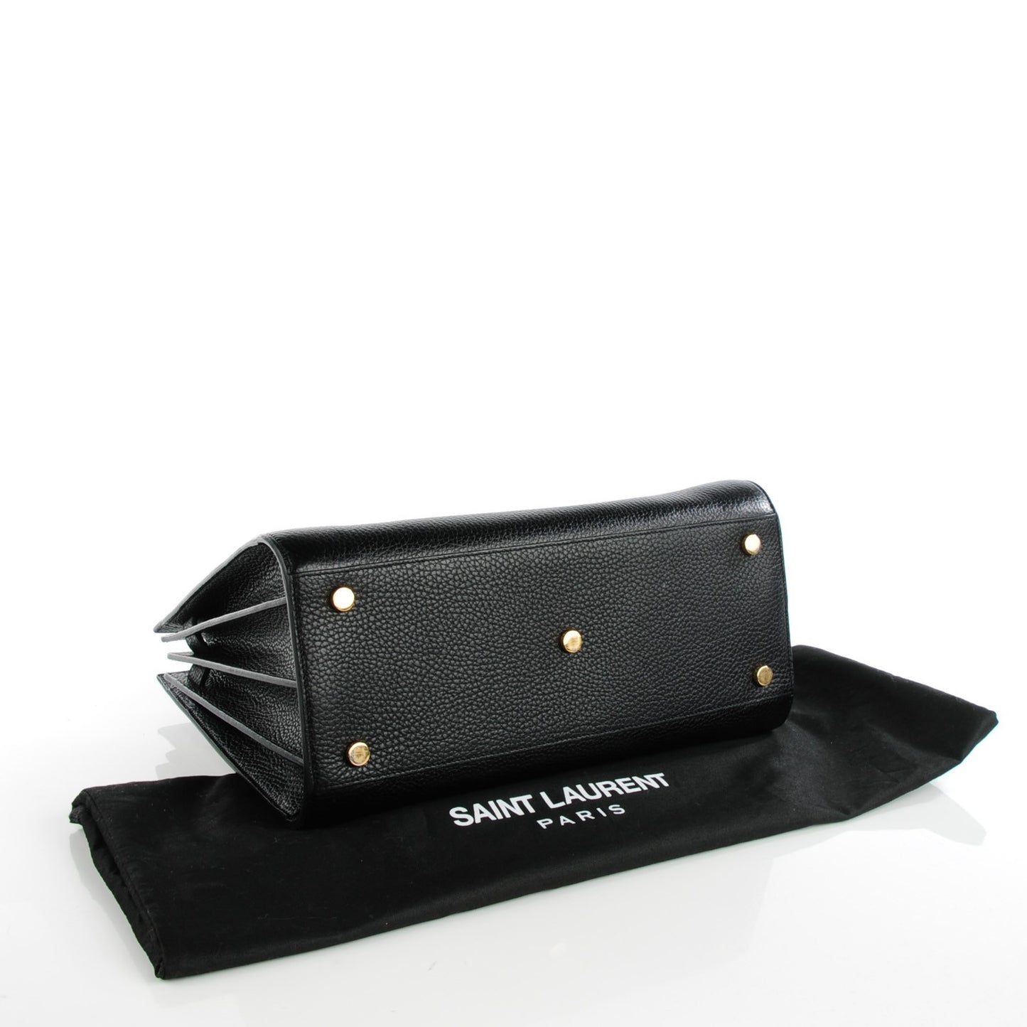 Grained Calfskin Small Sac De Jour Black