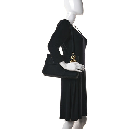 Christian Dior Nylon Cannage Shoulder Bag Black 2 of 11