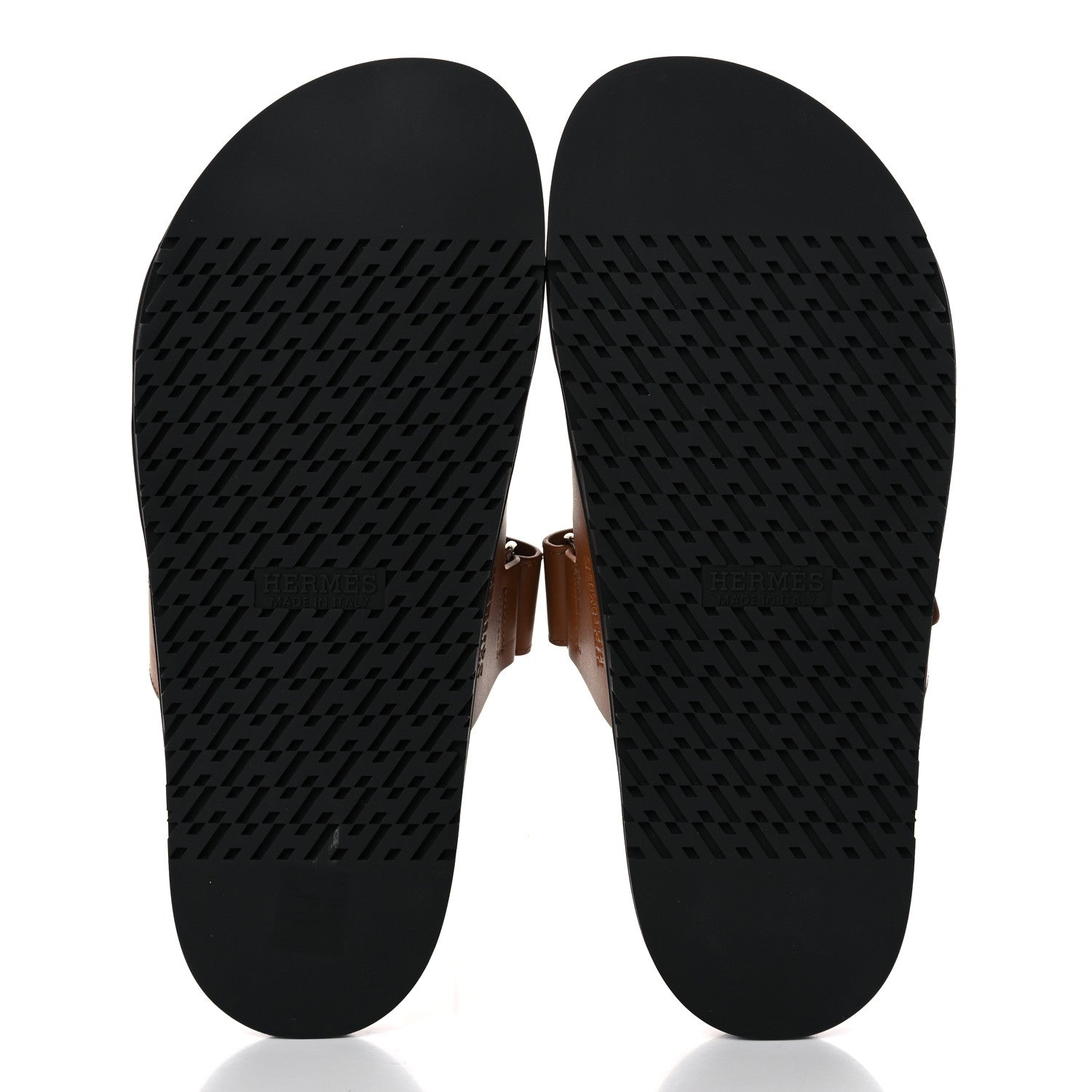 Hermes Calfskin Mens Chypre Sandals 42 Gold 4 of 9