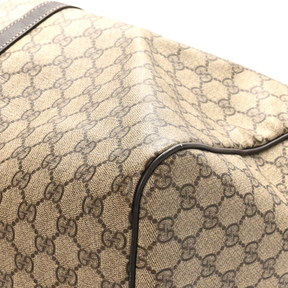 Gucci GG Plus Monogram Large Carry On Duffle Bag Brown 9 of 14