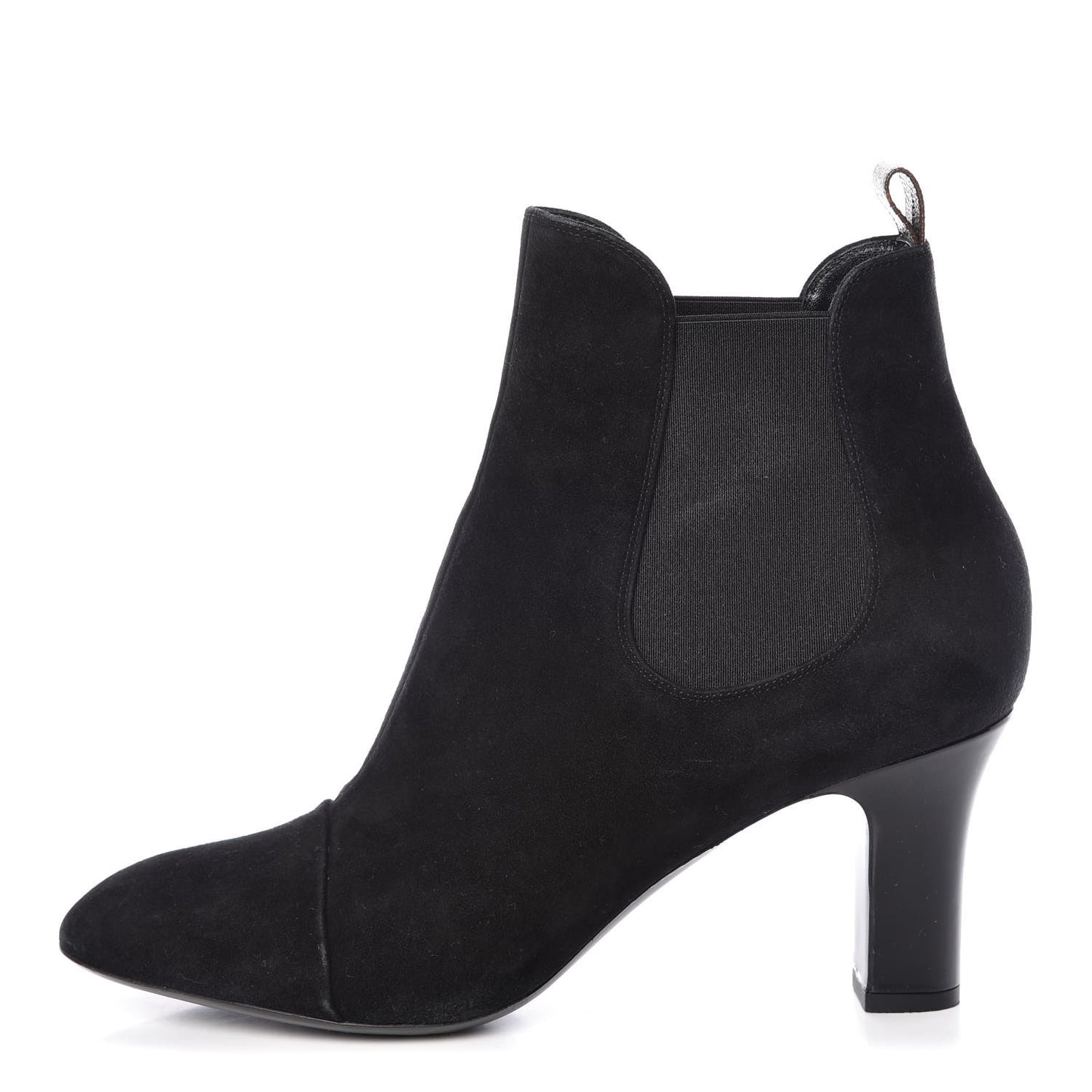 Suede Monogram Uniformes Cap Toe Chelsea 75mm Ankle Boots 41 Black