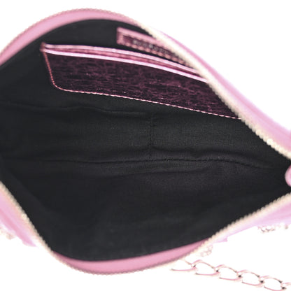Balenciaga Metallic Agneau Arena Crystal Le Cagole Mini Purse With Chain Met Pink 5 of 11