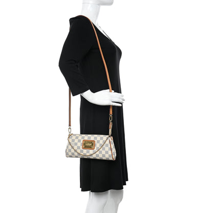 Louis Vuitton Damier Azur Eva Clutch 2 of 15