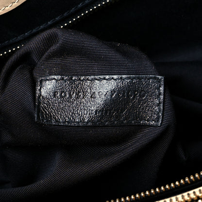 Saint Laurent Calfskin Matelasse Large Loulou Monogram Chain Satchel Dark Beige 6 of 9
