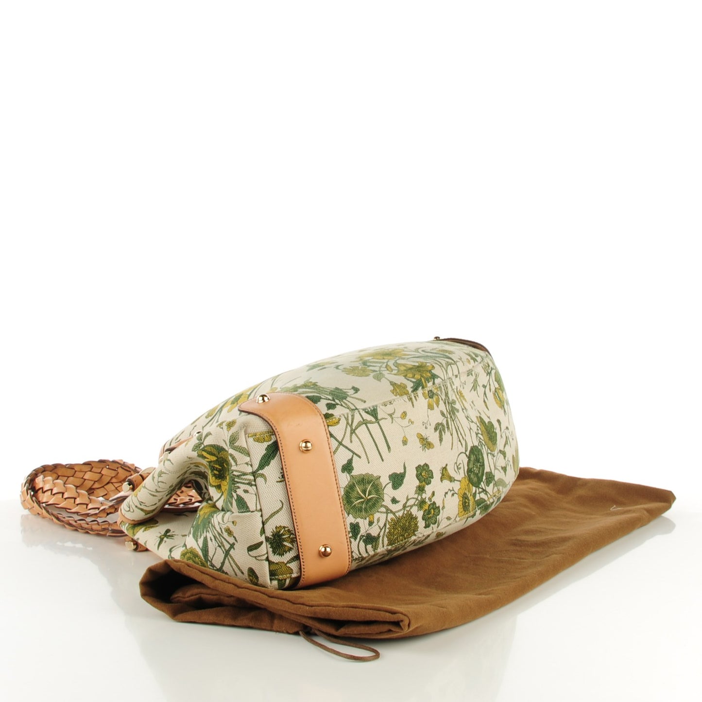 Canvas Floral Flora Pelham Shoulder Bag Beige