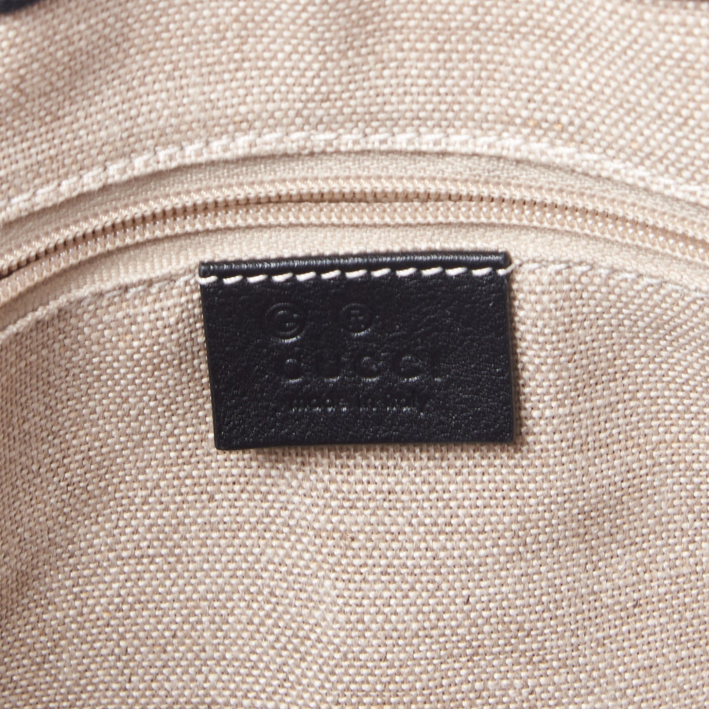 Soft Microguccissima Small Zippered Satchel Black