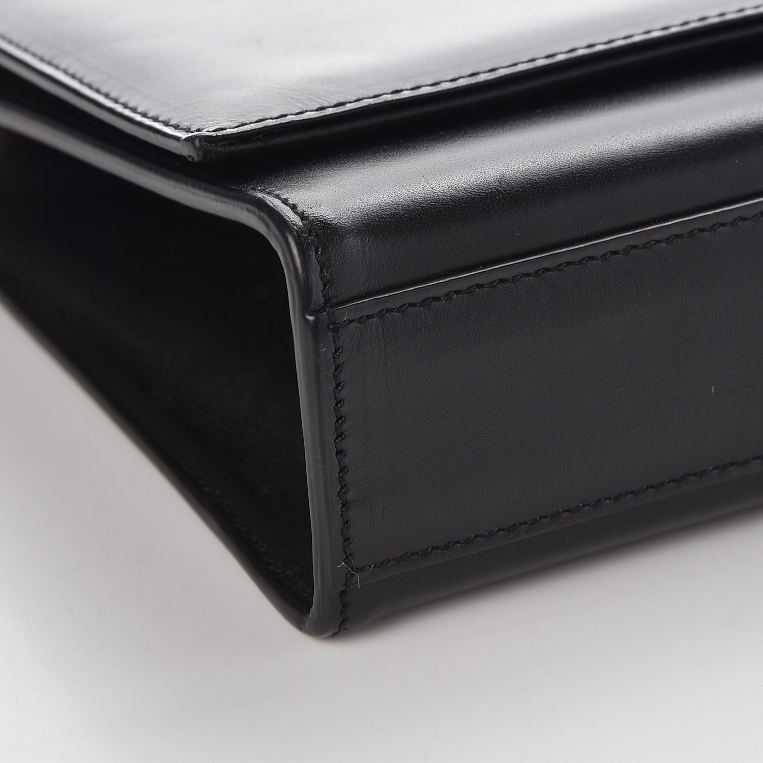 Saint Laurent Smooth Calfskin Medium Classic Monogram Kate Tassel Satchel Black 8 of 11