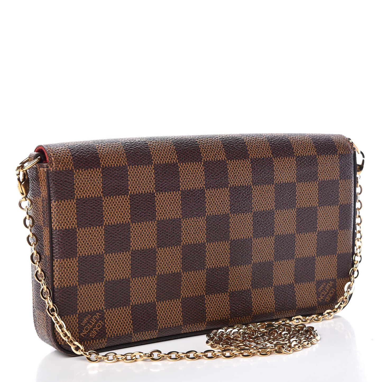 Damier Ebene Pochette Felicie Chain Wallet