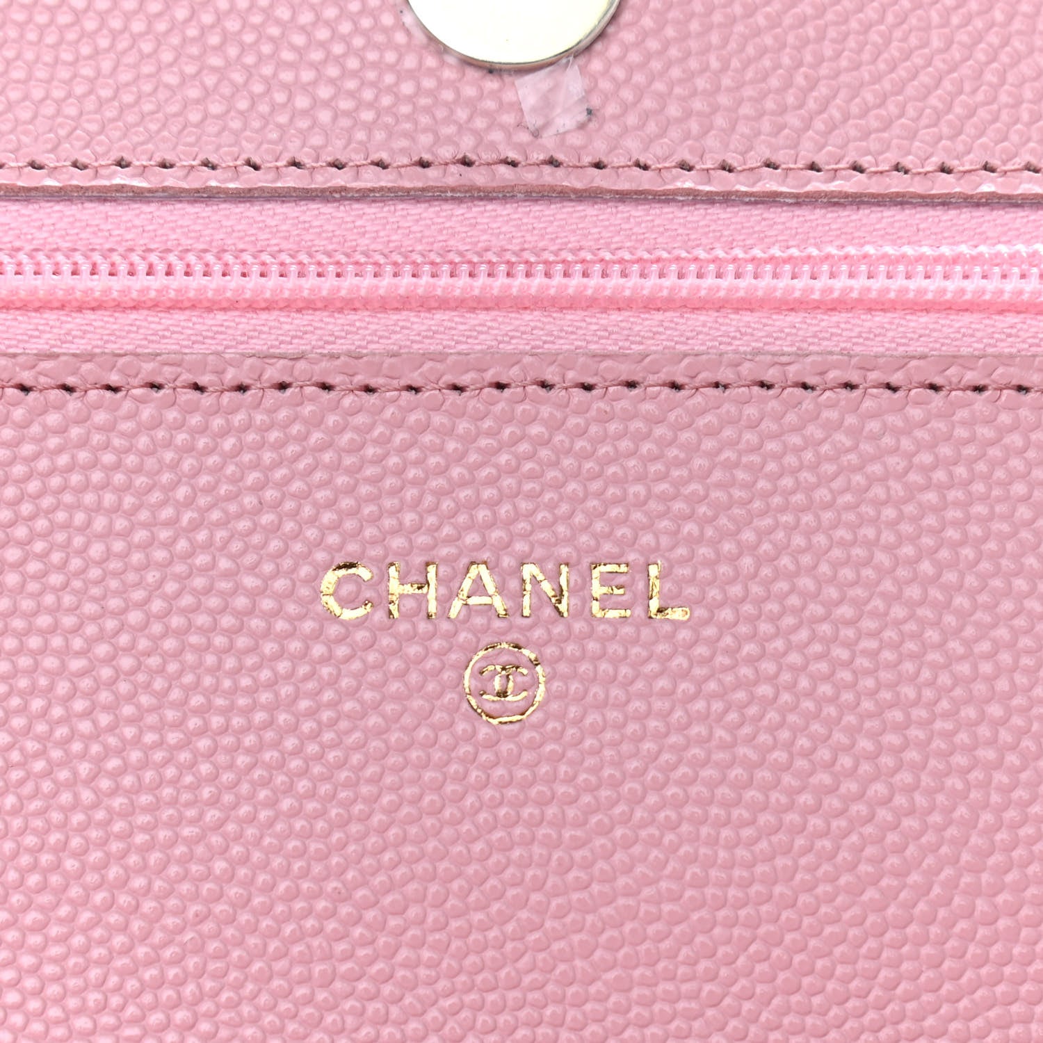 Chanel Caviar Quilted Wallet on Chain WOC Pink 6 of 10
