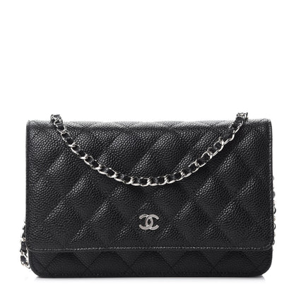Chanel Caviar Quilted Wallet On Chain WOC Black 1 of 12