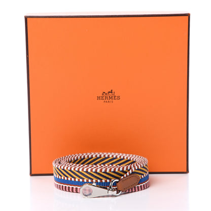 Hermes Toile Swift 25mm Sangle Cavale Shoulder Strap Amber Rose Ete Gold 5 of 5