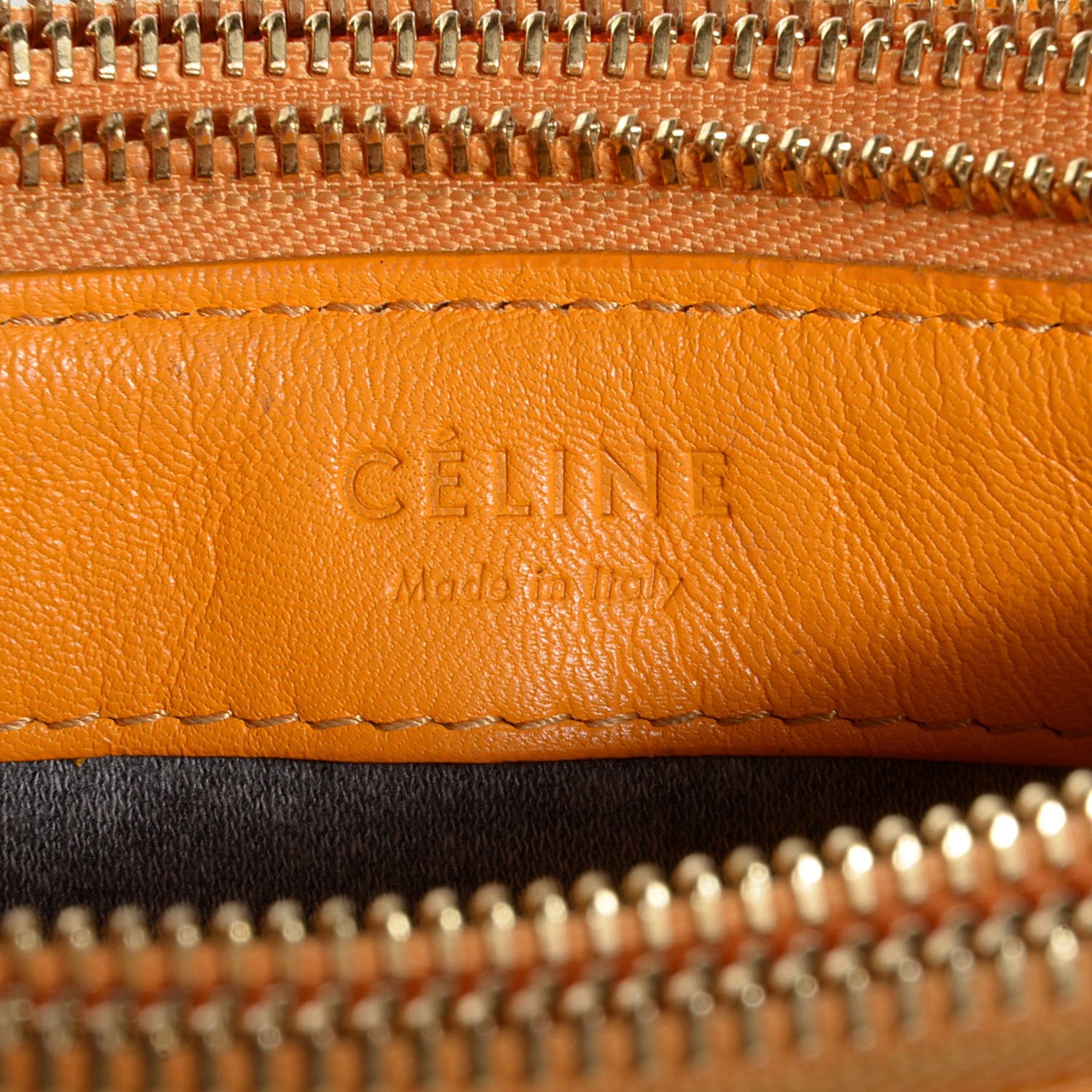 Celine Lambskin Small Trio Crossbody Bag Sunflower 6 of 7
