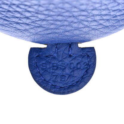 Hermes Taurillon Clemence Evelyne TPM Bleu Royal 7 of 11