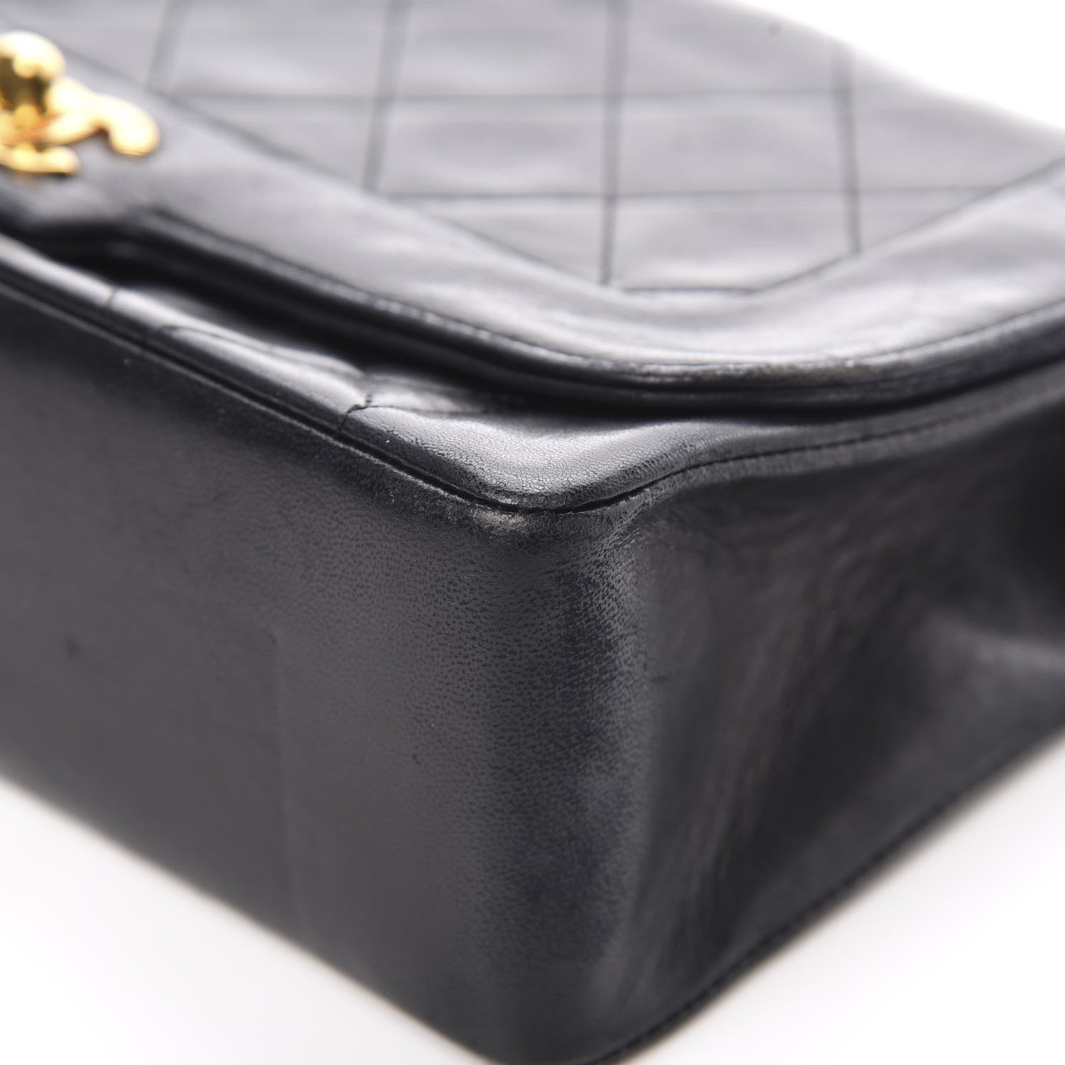 Chanel Lambskin Quilted Medium Single Flap Black 11 of 19