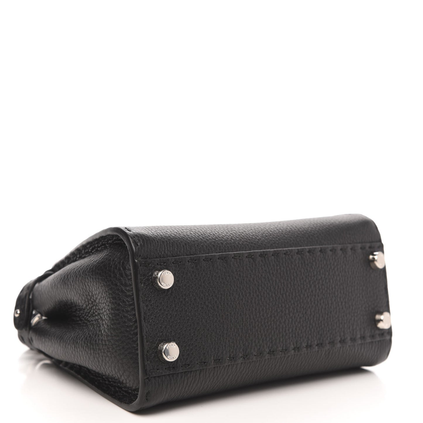 Cuoio Romano Selleria Bi-Color Mini Peekaboo Iconic Satchel Black Mou