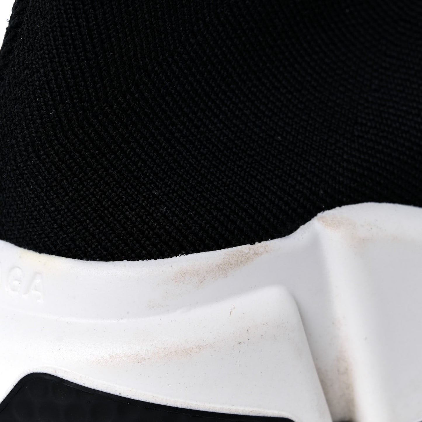 Neoprene Knit Womens Speed Sneakers 35 Black White