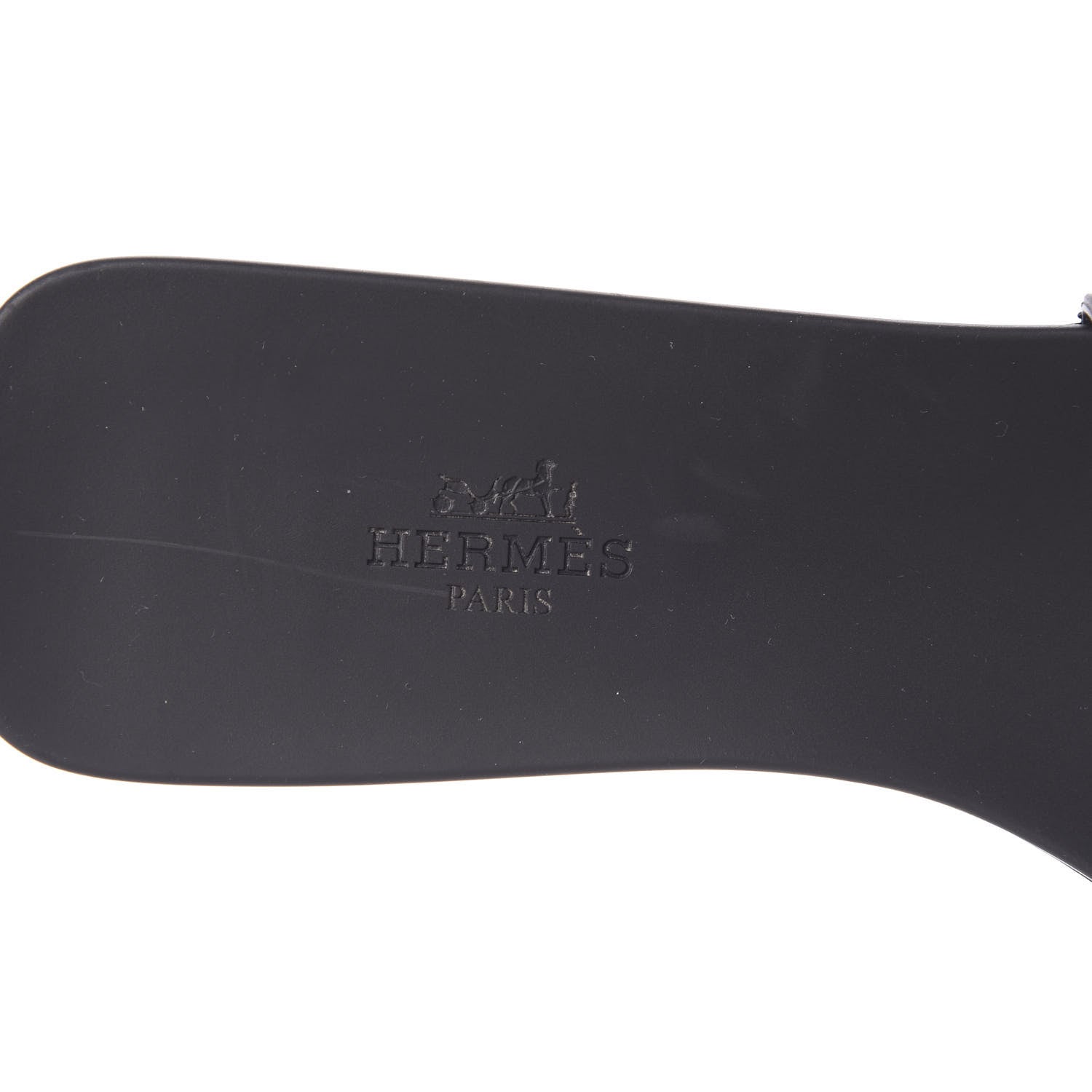 Hermes Rubber Aloha Sandals 39 Black 7 of 12