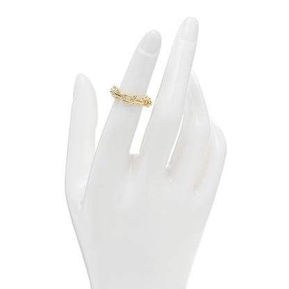 Tiffany 18K Yellow Gold Hardwear Micro Link Ring 48 4.5 2 of 5