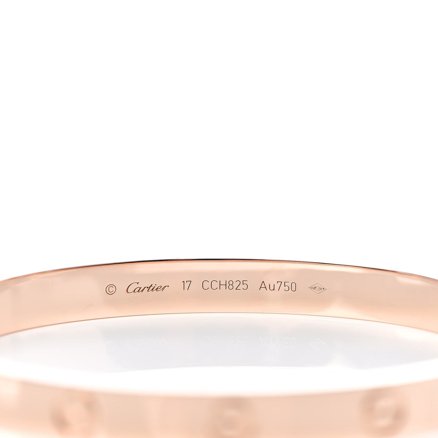 18K Pink Gold LOVE Bracelet 17