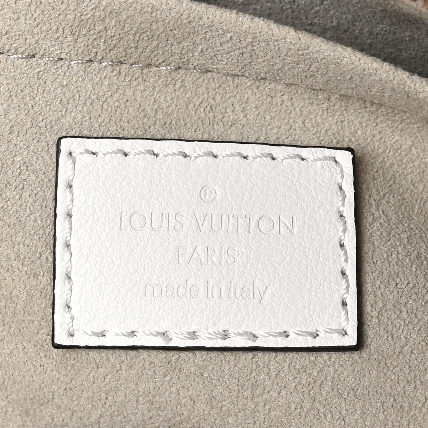 Calfskin Embossed Monogram OnTheGo East West White