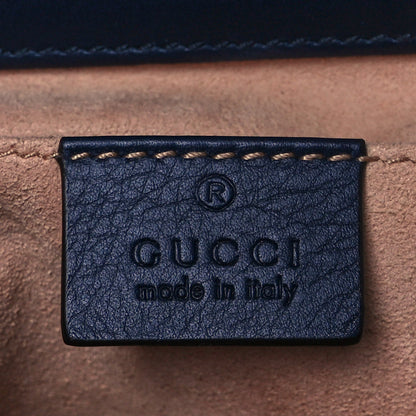 Gucci GG Supreme Monogram Moon Calfskin Small Padlock Shoulder Bag Beige Blue Mystic White Hibiscus Red 7 of 10