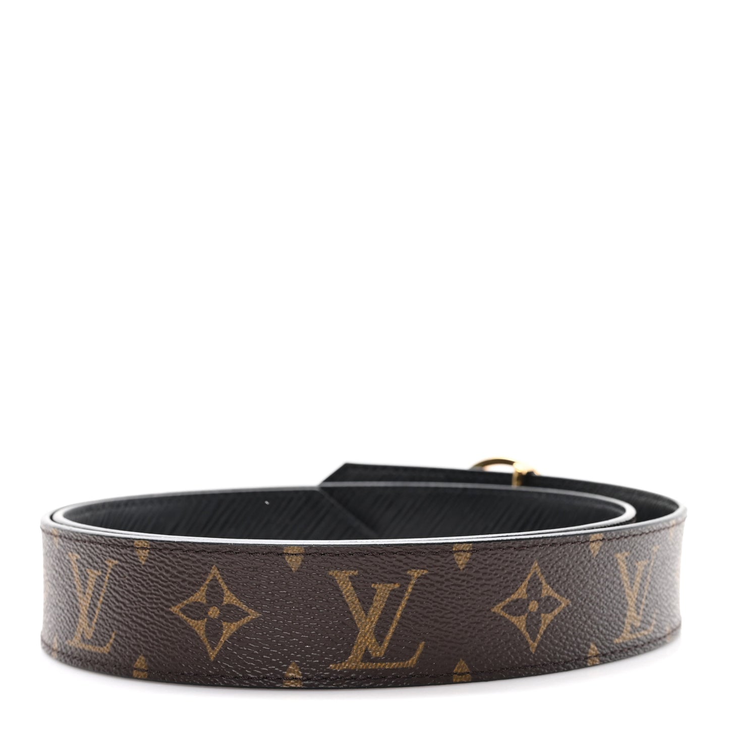 Monogram Epi 35mm LV Circle Reversible Belt 90 36 Black