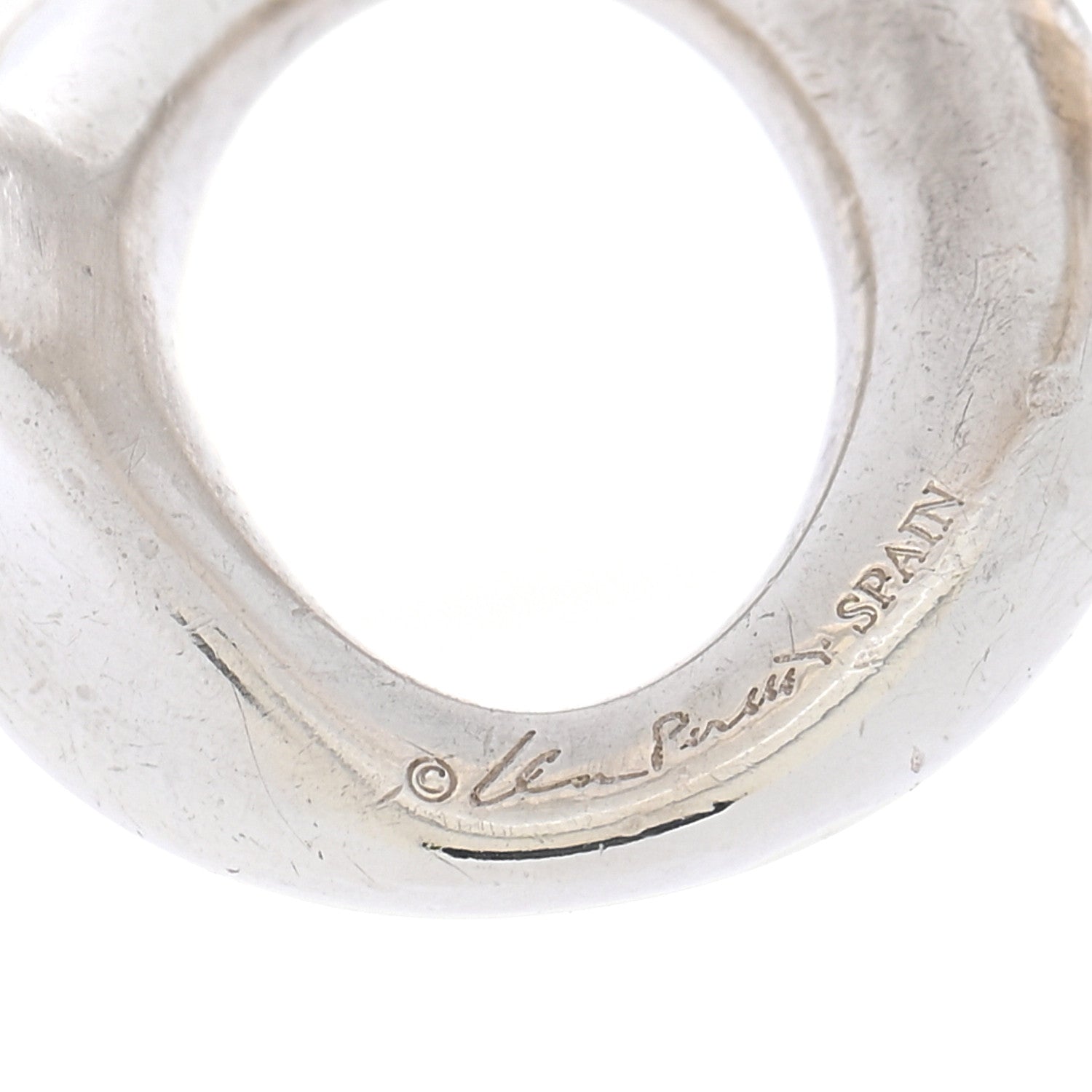 Tiffany Sterling Silver Elsa Peretti Sevillana Ring 52 6 5 of 5