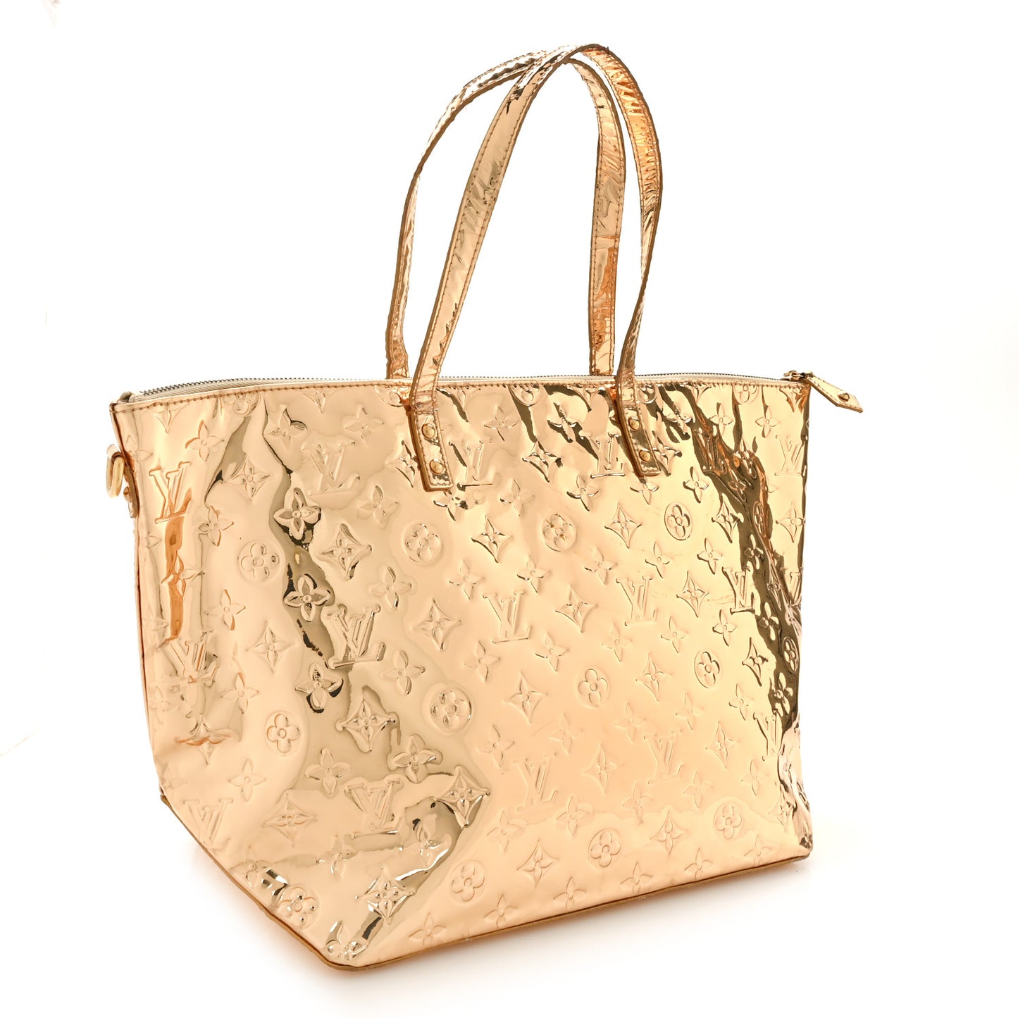 Monogram Miroir Bellevue PM Dore Gold