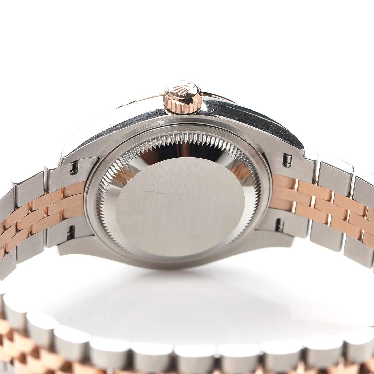 Stainless Steel 18K Everose Gold 28mm Oyster Perpetual Datejust Watch White Roman 279171