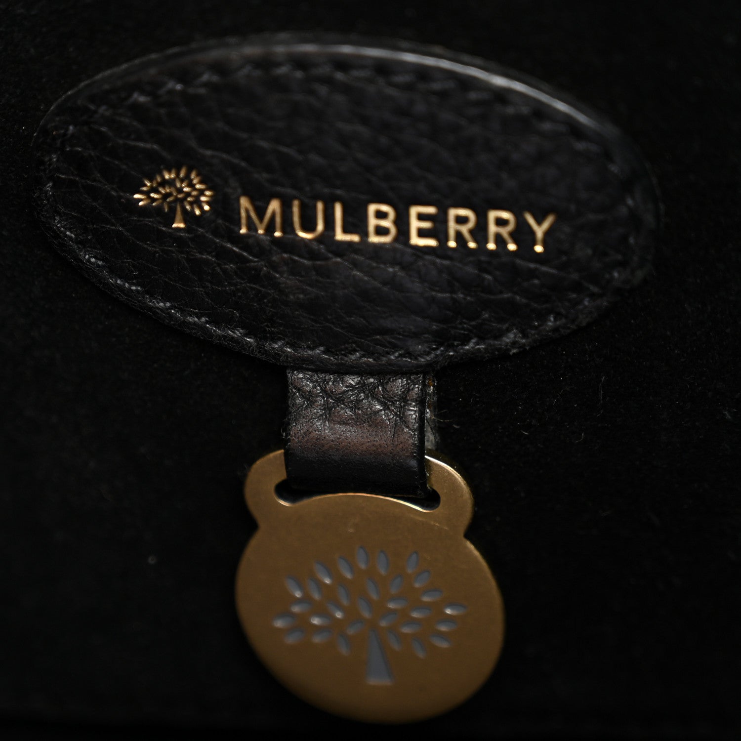 Mulberry Calfskin Crocodile Embossed Bayswater Black 6 of 13