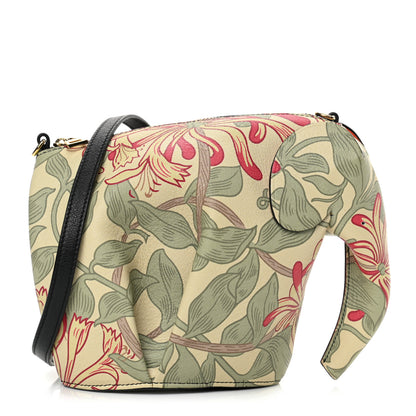 Loewe Calfskin Printed Mini Elephant Crossbody Bag Green 1 of 11