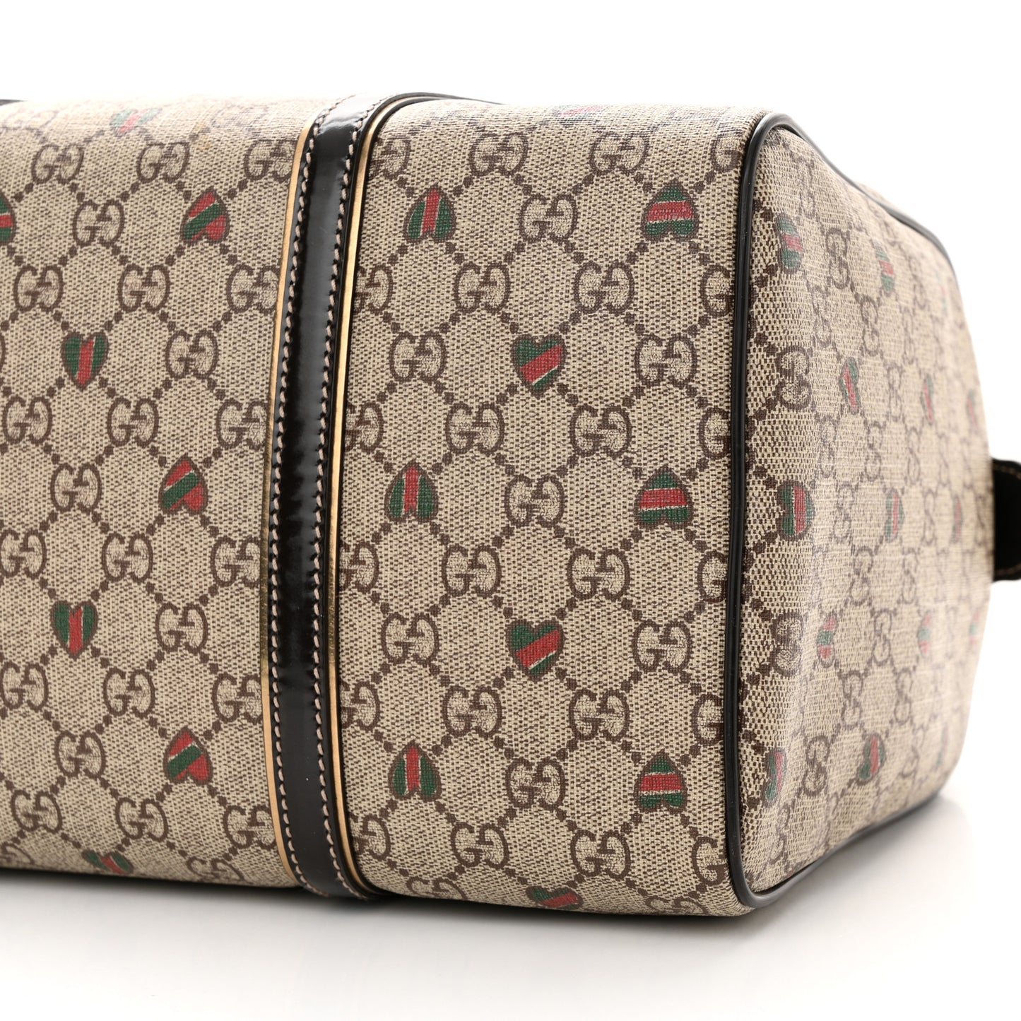 GG Plus Monogram Hearts Medium Joy Boston Dark Brown