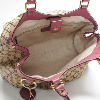 Gucci Monogram Margaux Calfskin Medium Sukey Tote Beige Ebony Vintage Rose 5 of 8